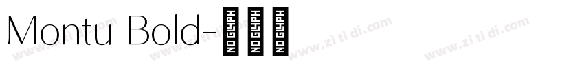 Montu Bold字体转换